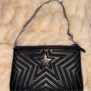 Vintage (2015) Stella McCartney Black Stella Star Shoulder Bag/Clutch